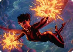 0032 The Wasp, Winsome Avenger Art Card S Art Series: Marvel Super Heroes
