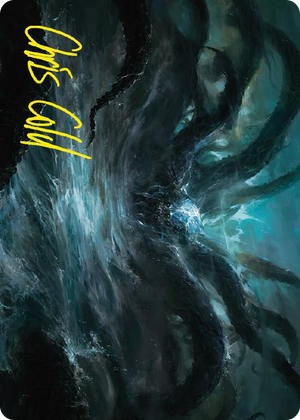 0007 The Watcher in the Water Art Card (Gold-Stamped Signature) S Art Series: Universes Beyond: The Lord of the Rings: Tales of Middle-earth
