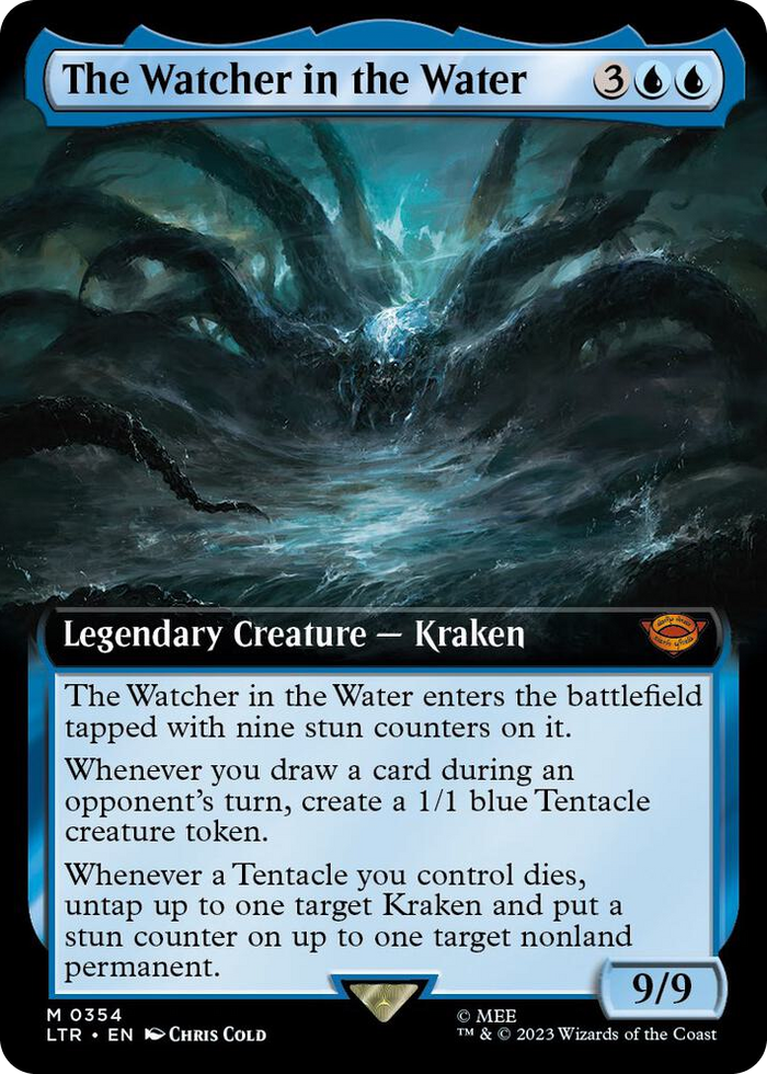 The Watcher in the Water (Extended Art) #354 M - Universes Beyond: The Lord of the Rings: Tales of Middle-earth Pokemon card