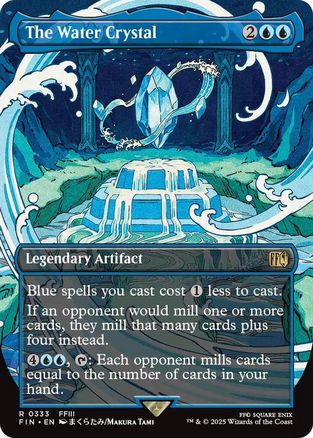 0333 The Water Crystal (Borderless) R FINAL FANTASY