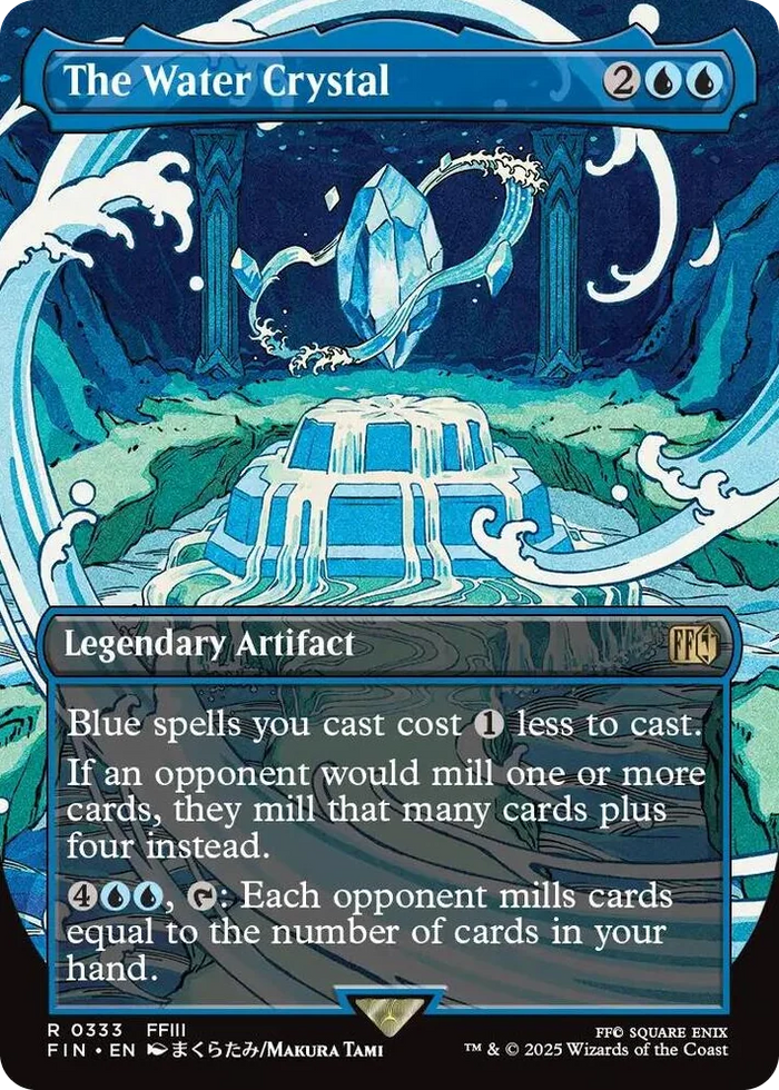 0333 The Water Crystal (Borderless) R FINAL FANTASY
