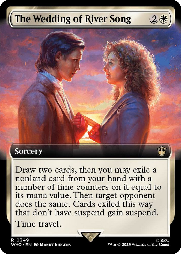 The Wedding of River Song (Extended Art) #349 R - Universes Beyond: Doctor Who Pokemon card