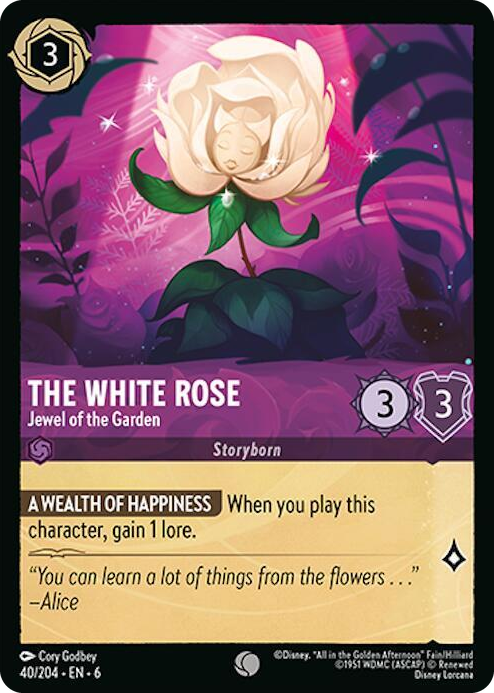 0040 The White Rose - Jewel of the Garden Common Azurite Sea