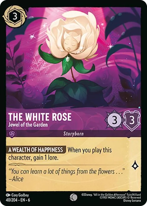 0040 The White Rose - Jewel of the Garden Common Azurite Sea