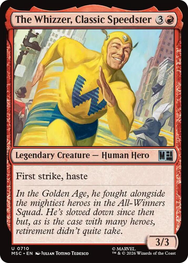 0710 The Whizzer, Classic Speedster U Commander: Marvel Super Heroes