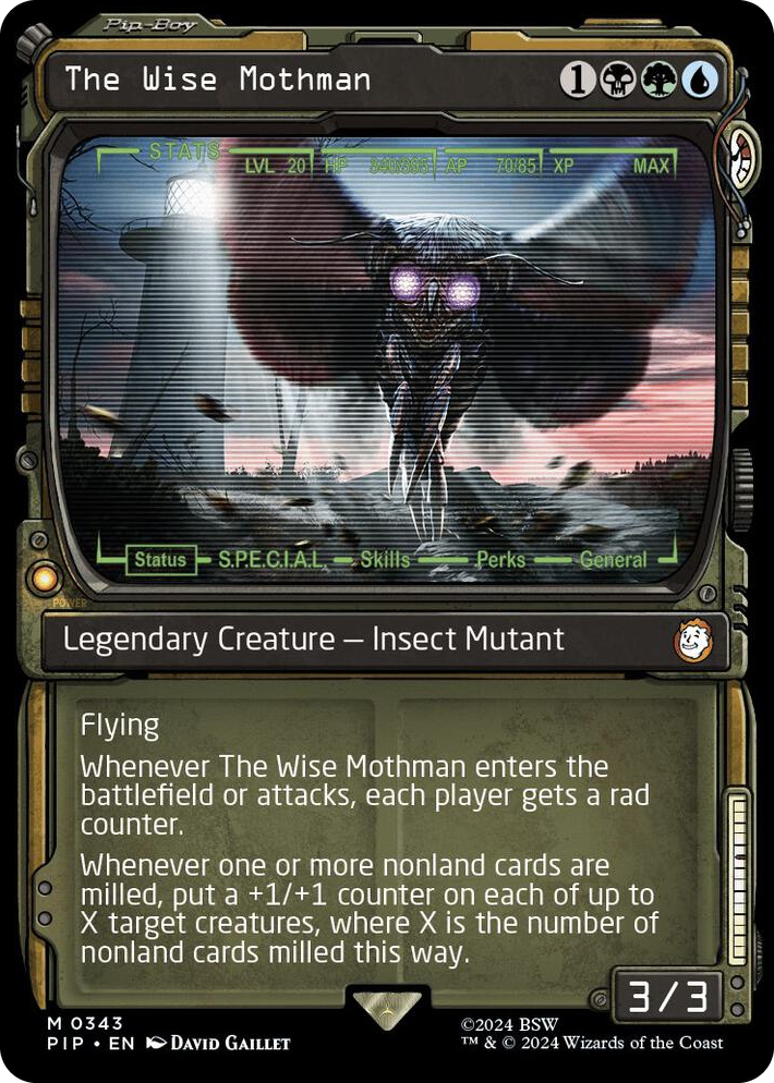 0343 The Wise Mothman (Showcase) M Universes Beyond: Fallout
