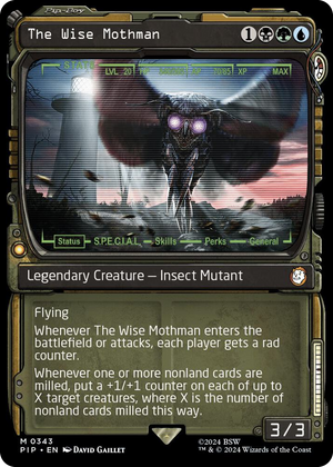 0343 The Wise Mothman (Showcase) M Universes Beyond: Fallout