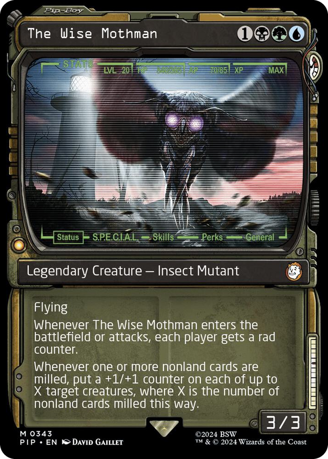0343 The Wise Mothman (Showcase) M Universes Beyond: Fallout