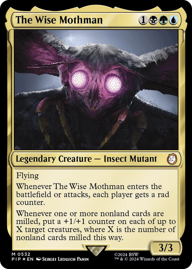 0532 The Wise Mothman (Surge Foil) M Universes Beyond: Fallout