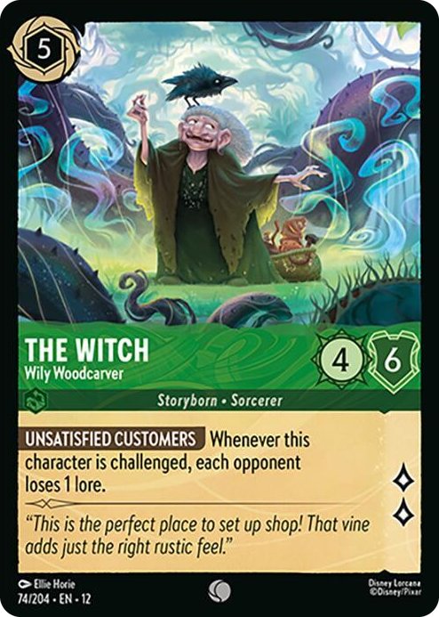 0074 The Witch - Wily Woodcarver Common Wilds Unknown