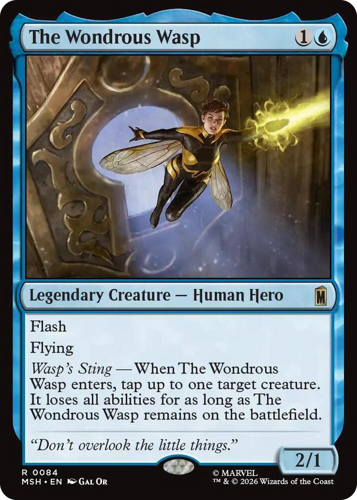 The Wondrous Wasp #84 R - Marvel Super Heroes Pokemon card