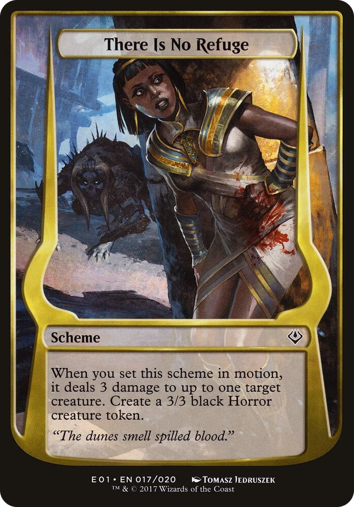 There Is No Refuge (Archenemy: Nicol Bolas) #17 C - Oversize Cards Pokemon card