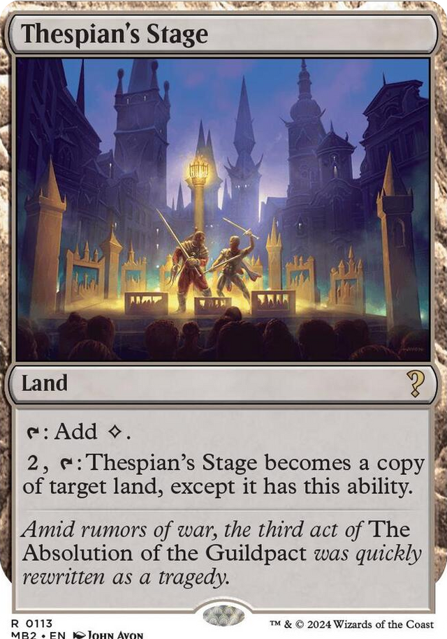 0113 Thespian's Stage (White Border) R Mystery Booster 2
