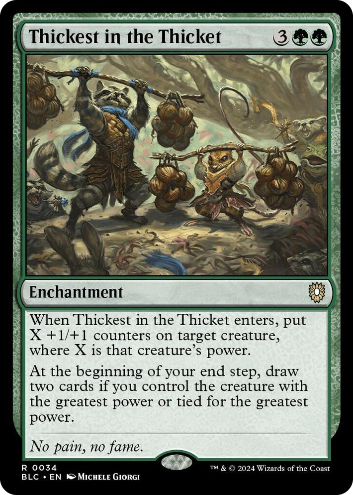 0034 Thickest in the Thicket R Commander: Bloomburrow