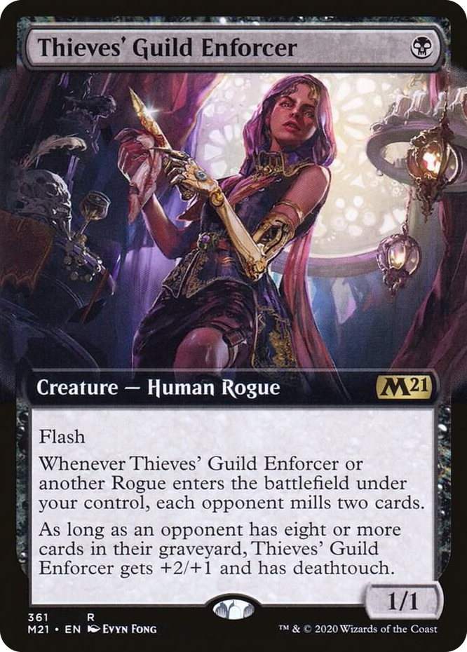 0361 Thieves' Guild Enforcer (Extended Art) R Core Set 2021