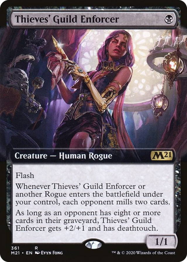 0361 Thieves' Guild Enforcer (Extended Art) R Core Set 2021