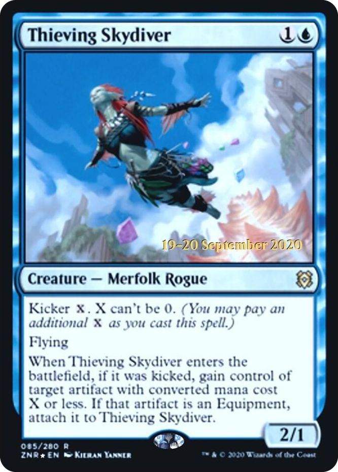 Thieving Skydiver #85 R - Prerelease Cards Pokemon card