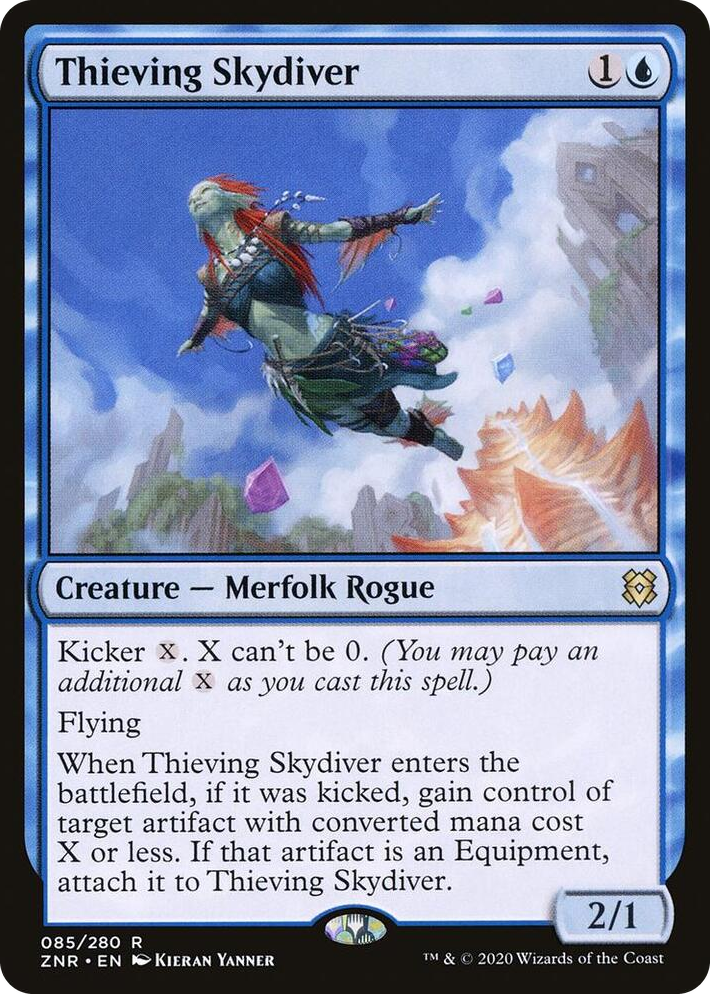 0085 Thieving Skydiver R Zendikar Rising