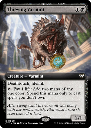 0059 Thieving Varmint (Extended Art) R Commander: Outlaws of Thunder Junction