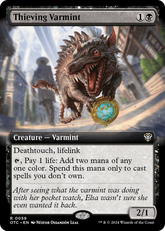 0059 Thieving Varmint (Extended Art) R Commander: Outlaws of Thunder Junction