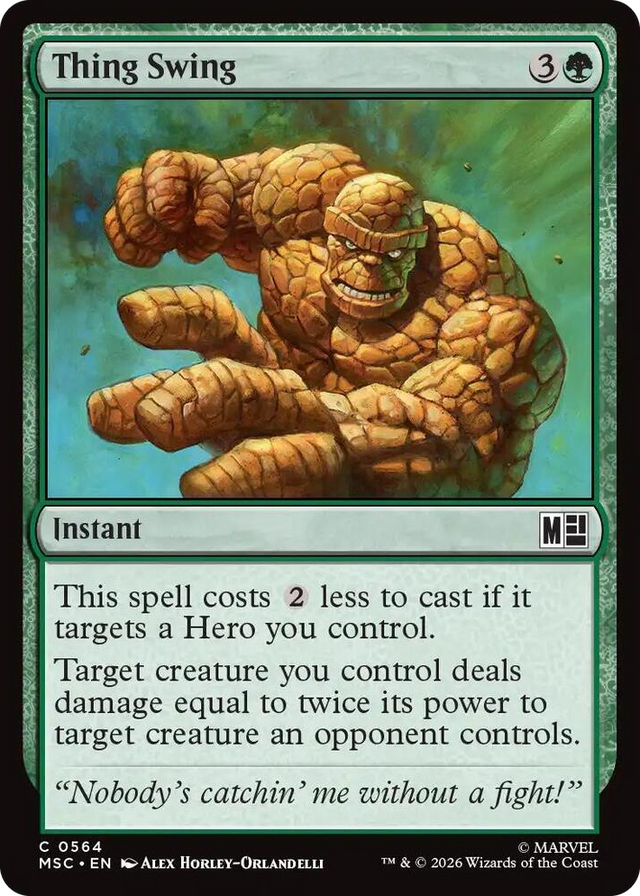 0564 Thing Swing C Commander: Marvel Super Heroes