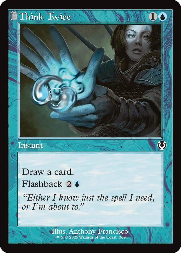 0369 Think Twice (Retro Frame) C Innistrad Remastered