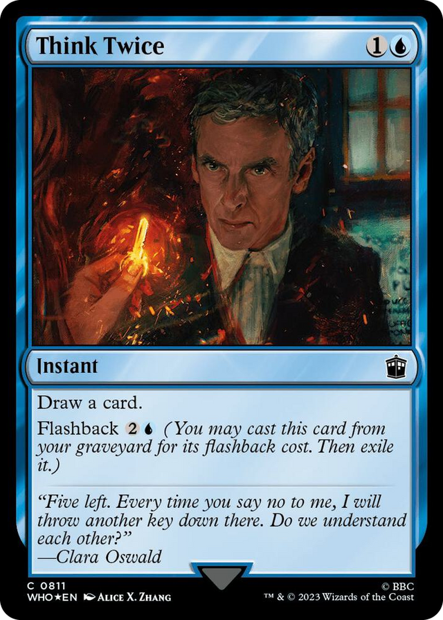 0811 Think Twice (Surge Foil) C Universes Beyond: Doctor Who