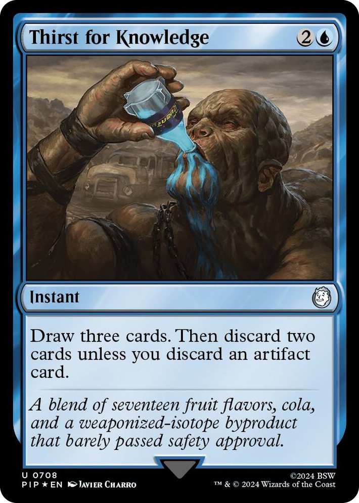 0708 Thirst for Knowledge (Surge Foil) U Universes Beyond: Fallout