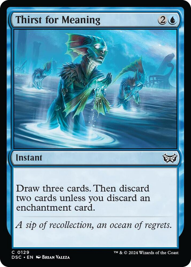 0129 Thirst for Meaning C Commander: Duskmourn: House of Horror