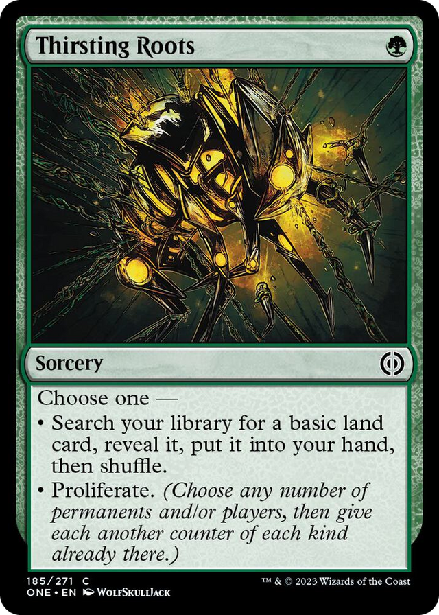 0185 Thirsting Roots C Phyrexia: All Will Be One