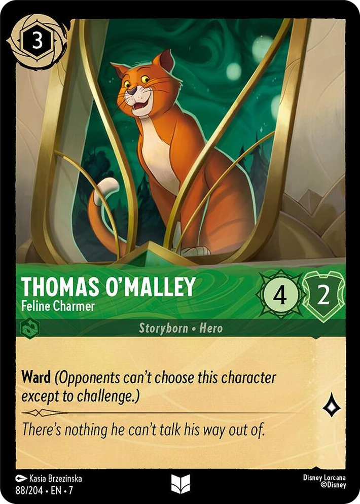 0088 Thomas O'Malley - Feline Charmer Uncommon Archazia's Island