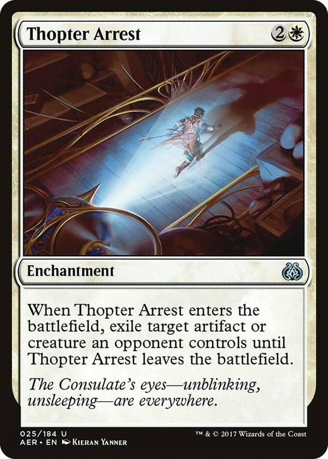 Thopter Arrest #25 U - Aether Revolt Pokemon card