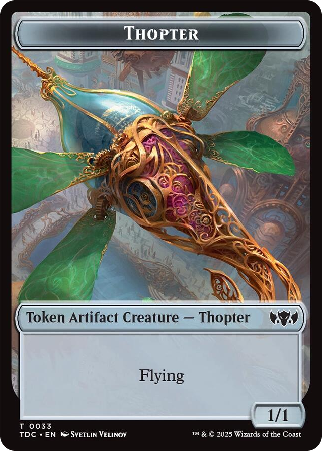 Thopter // Bird Double-Sided Token #33 T - Commander: Tarkir: Dragonstorm Pokemon card