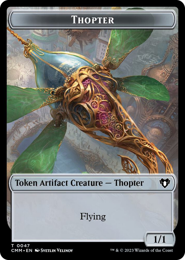 0047 Thopter // Construct (0041) Double-Sided Token T Commander Masters