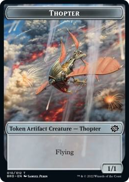 0010 Thopter // Construct (005) Double-Sided Token T The Brothers' War