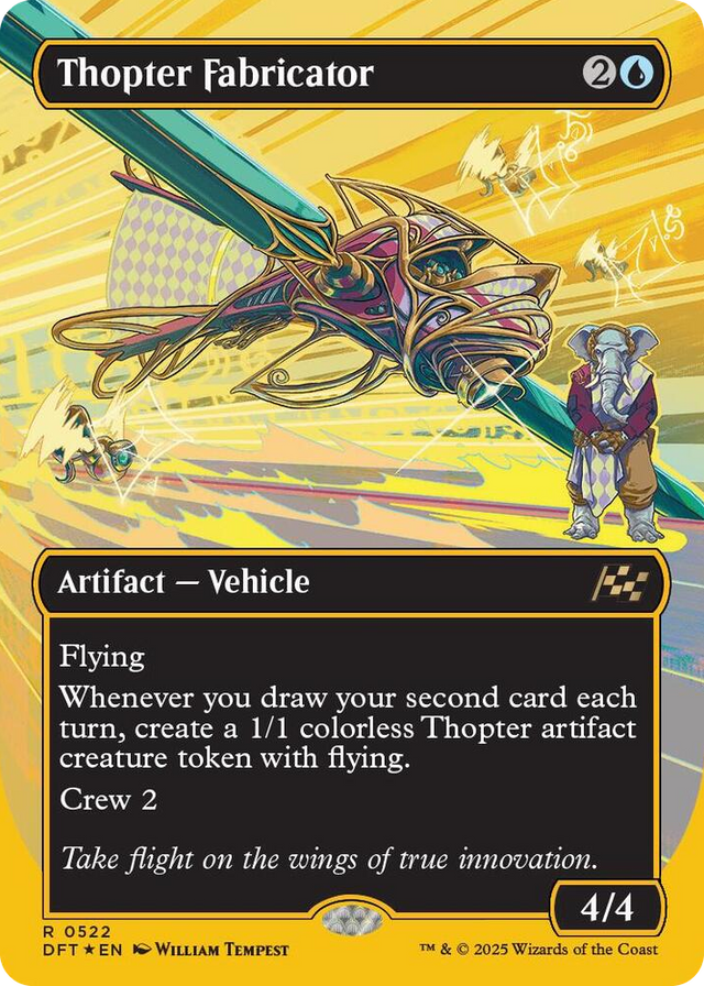 0522 Thopter Fabricator (Borderless) (First-Place Foil) R Aetherdrift