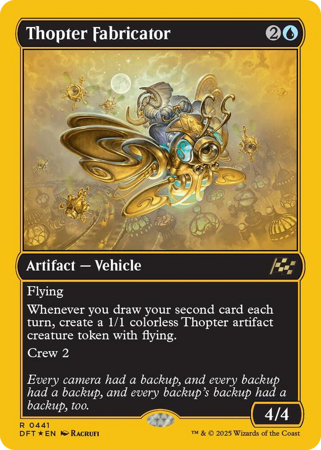 0441 Thopter Fabricator (First-Place Foil) R Aetherdrift