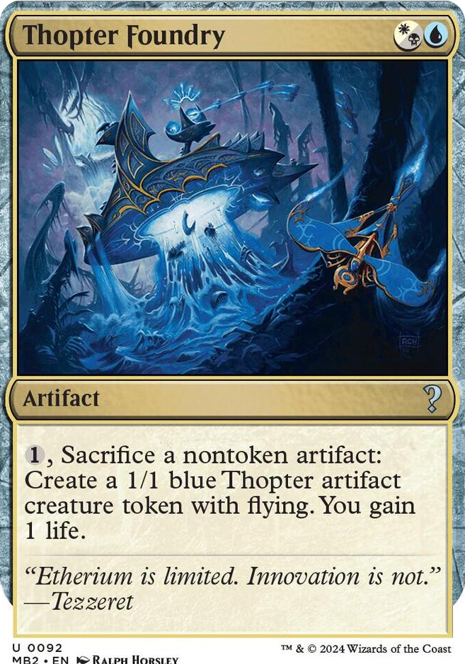 0092 Thopter Foundry (White Border) U Mystery Booster 2