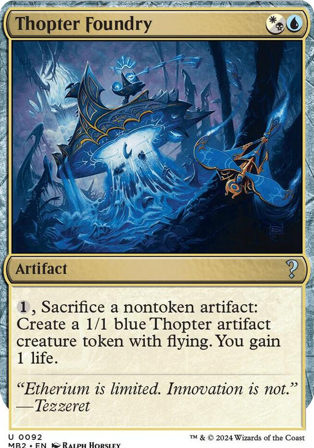 0092 Thopter Foundry (White Border) U Mystery Booster 2
