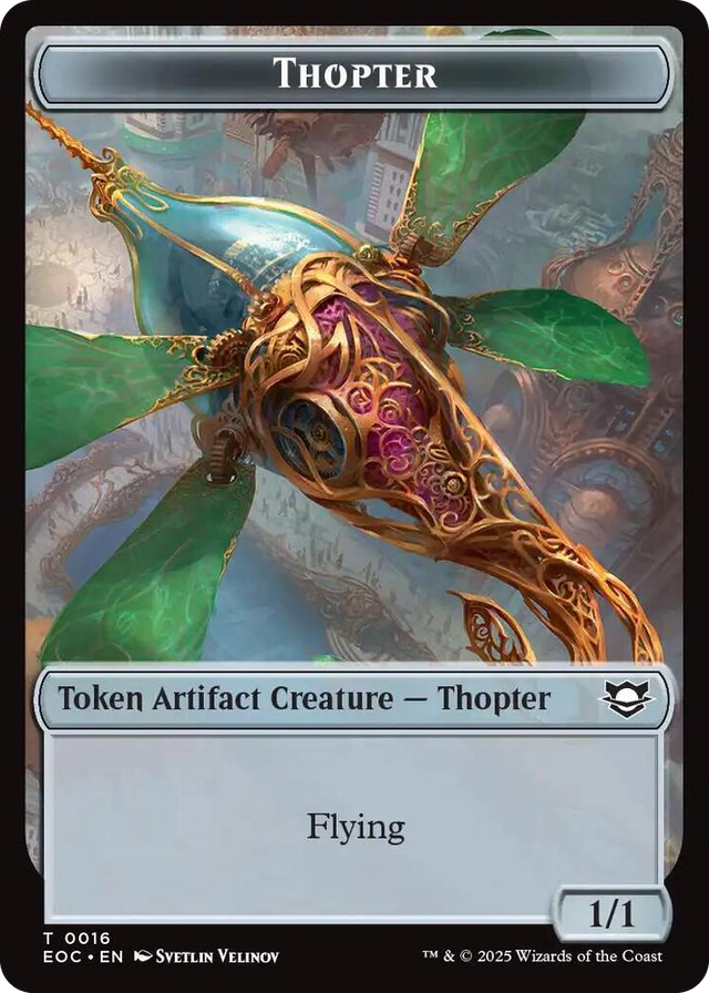 0016 Thopter // Gnome Double-Sided Token T Commander: Edge of Eternities