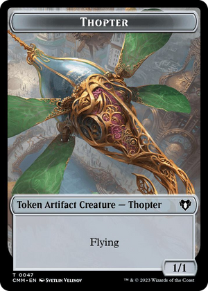 0047 Thopter // Insect Double-Sided Token T Commander Masters