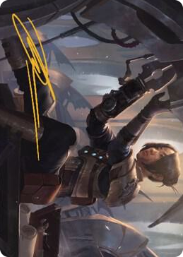 0013 Thopter Mechanic Art Card (Gold-Stamped Signature) S Art Series: The Brothers' War