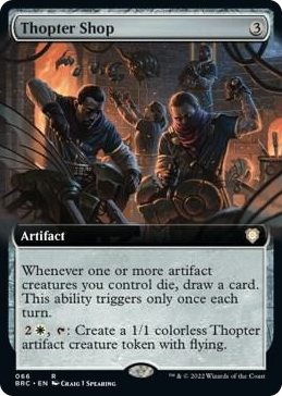 0066 Thopter Shop (Extended Art) R Commander: The Brothers' War
