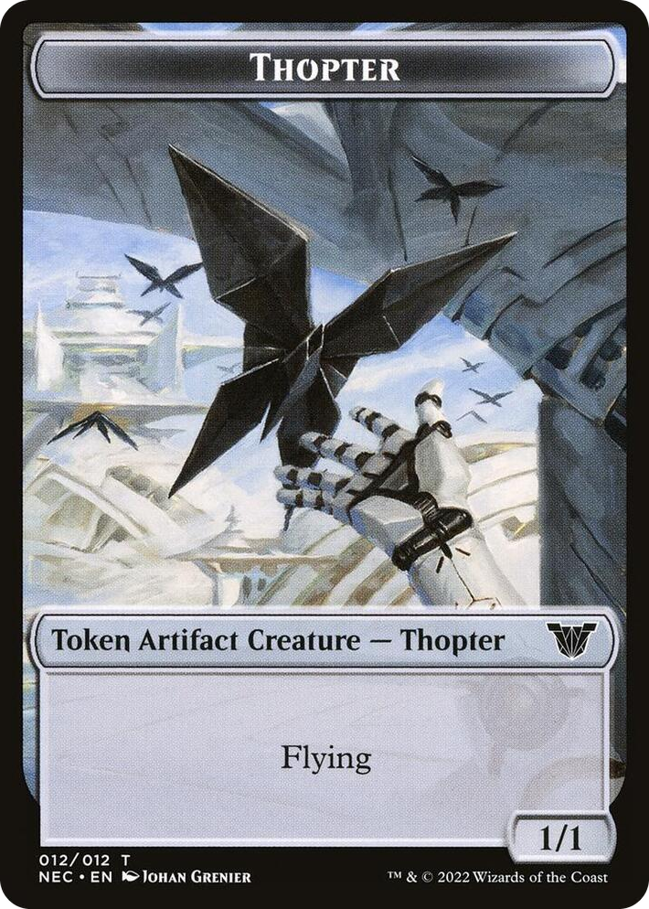 0012 Thopter // Spirit (002) Double-Sided Token T Commander: Kamigawa: Neon Dynasty