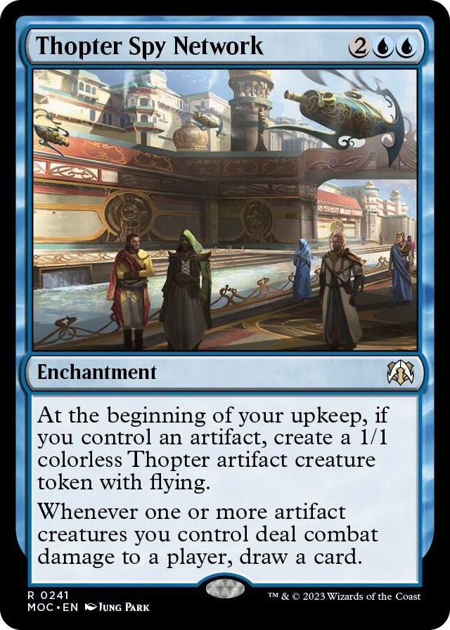 Thopter Spy Network #241 R - Commander: March of the Machine Pokemon card