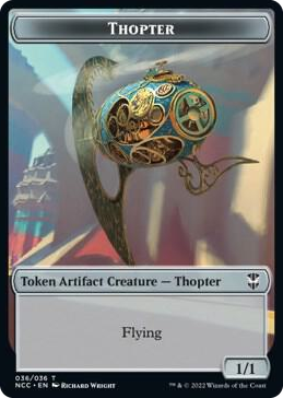 0036 Thopter // Treasure (013) Double-Sided Token T Commander: Streets of New Capenna
