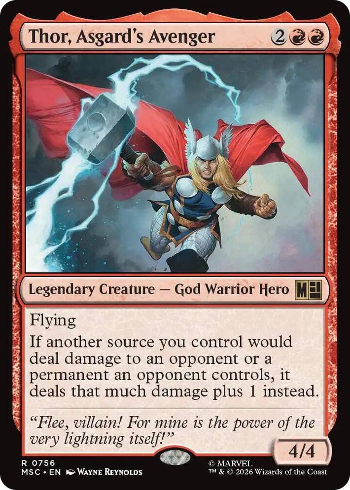 0756 Thor, Asgard's Avenger R Commander: Marvel Super Heroes