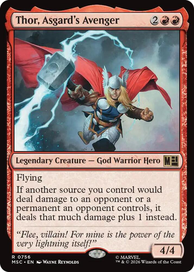 0756 Thor, Asgard's Avenger R Commander: Marvel Super Heroes