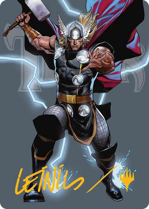 0026 Thor, God of Thunder Art Card (Gold-Stamped Signature) S Art Series: Marvel Super Heroes