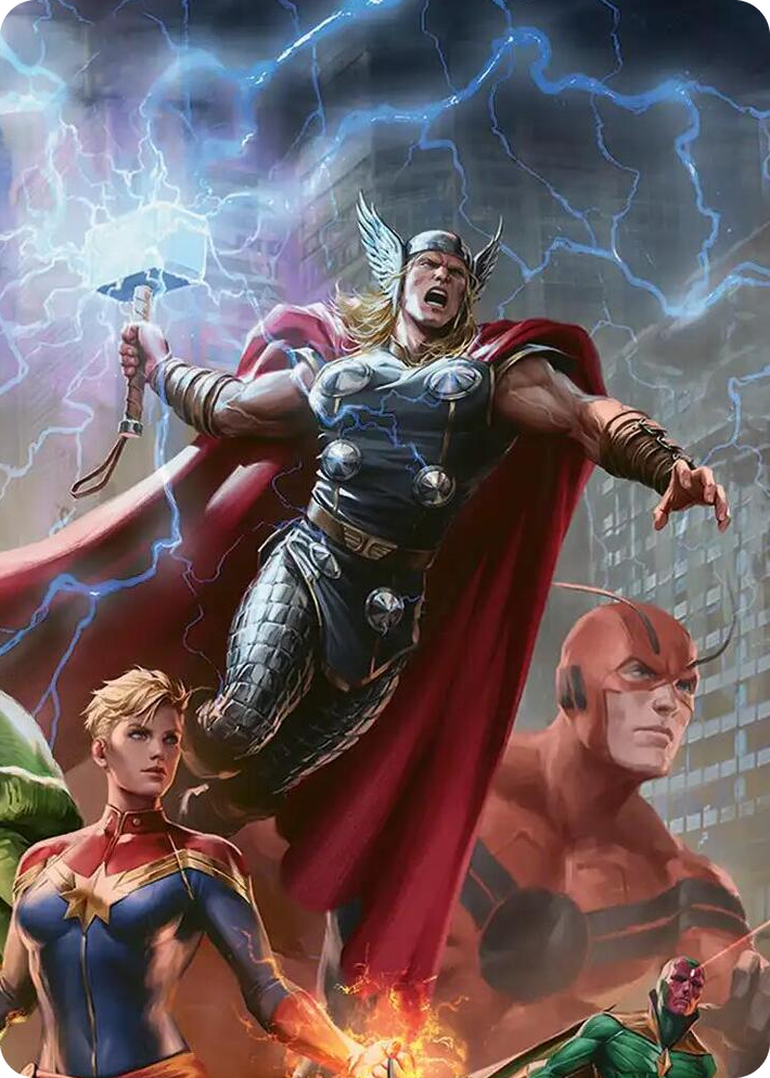 0003 Thor, Guardian of Midgard Art Card S Art Series: Marvel Super Heroes